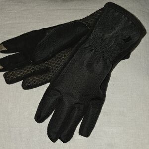 Black Textured Gloves
